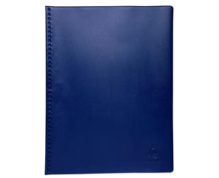 PVC Display Book, 40 views, Vega opaque, A4 - Blue