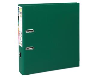 Classeur à levier Prem'Touch intérieur et extérieur en polypropylène - Dos 80mm - A4 maxi - Vert foncé