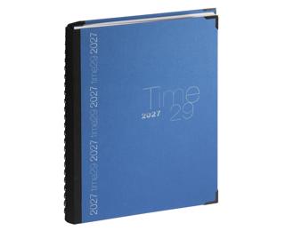 Agenda de bureau Time 29 Spiralé toile bordée 21x29,7 cm Semainier Janvier à Décembre 2027 