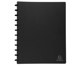 Protège-documents à anneaux et pochettes détachables 60 vues - A4 - Noir