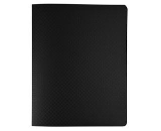 Portalistino Opak polipropilene 500 micron, 20 buste liscio - 17x22 - Nero