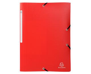 3 flap folder Okap PP A4. - Red