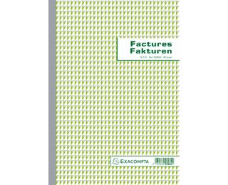 Facturen 29,7x21cm 50 doorschrijfpapier dupli Tweetalig