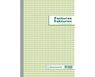 Facturen 29,7x21cm 50 doorschrijfpapier dupli Tweetalig
