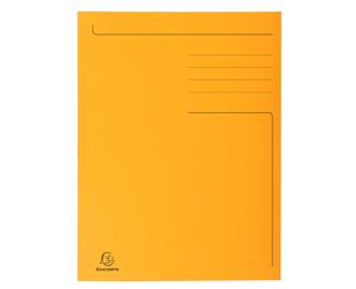 Aktenmappe mit Beschriftungsfeld und 3 Klappen, 280g, 24x32cm für DIN A4, Forever - Orange