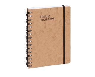 Agenda Forum Office Age Bag 15 x 21 cm Journalier Août 2025 à Juillet 2026 - Havane