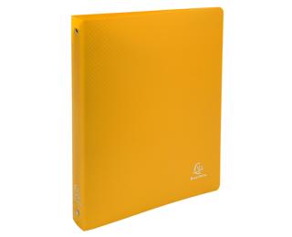 Ringbuch aus PP 700µ mit 4 Ringen 30mm, Rücken 40mm, blickdicht, DIN A4 Überbreite - Gelb