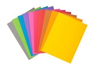 Packung mit 100 Aktendeckeln ROCK''S 210 24x32cm - Farben sortiert