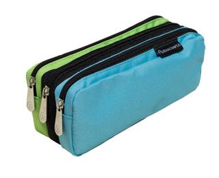 Trousse rectangle 3 compartiments COLOR - Couleurs assorties