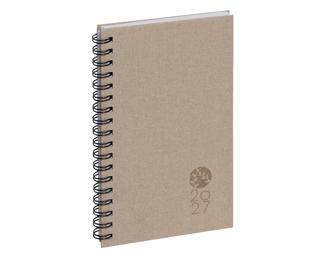 Agenda de poche Eurotime 16S spiralé Forever recyclé 9 x 16 cm Semainier Janvier à Décembre 2027 - Lin