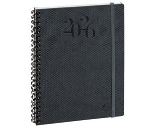 Agenda de bureau Horizons 20S VisuelSpiralé Swan 15 x 21 cm semainier Janvier à décembre 2026 - Gris anthracite