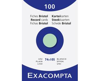 Étui de 100 fiches - bristol uni non perforé 74x105mm 