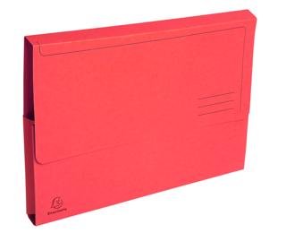 Paquet de 10 chemises poche coloris vifs Forever - 24x32cm - Rouge