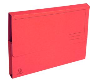 Paquet de 10 chemises poche coloris vifs Forever - 24x34cm - Rouge