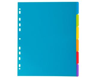 Campus® Tabbladen in PP met onbedrukte tabs- 6 tabs - A4 maxi 