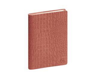 Agenda de poche Eurotime 13S Spiralé Baby Croco semainier 9 x 13 cm Janvier à Décembre 2026 - Terracotta