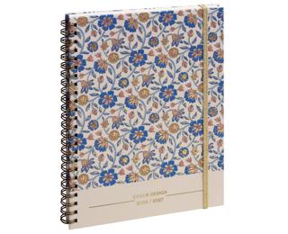Agenda de bureau SAS 20 Lady Color Design 15 x 21 cm Semainier Septembre 2026 à Août 2027-Fleurs - Visuel