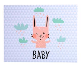 Mini Álbum de fotografías infantil 28,5x22 cm - 60 fotos 30 páginas - Gris