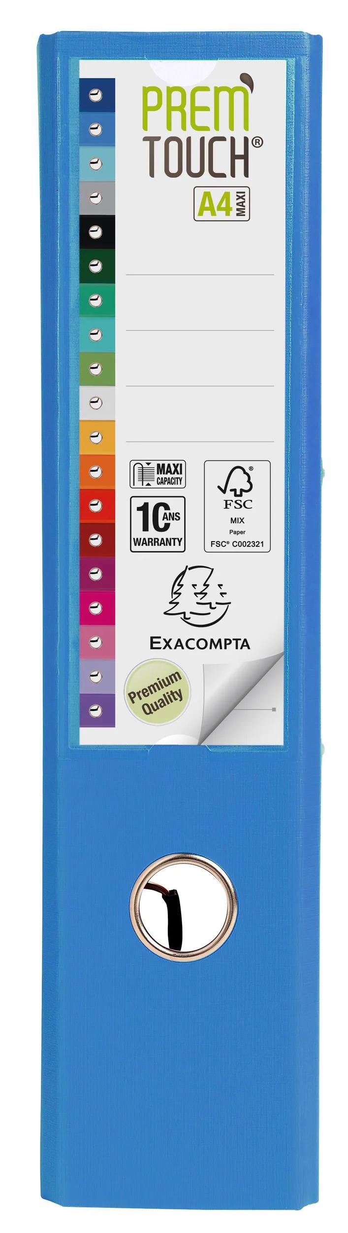 Classeur à Levier A4 MAXI Prem'Touch FOREVER - Dos 80 Mm - Vert Foncé - Fabrication Française, Garantie 10 Ans - 4
