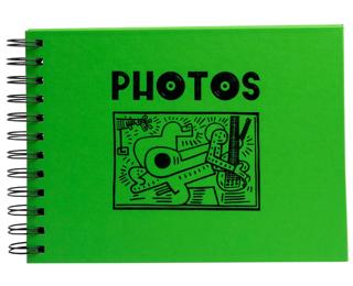 Album à spirales 50 pages noires Musicart - Vert