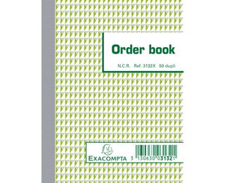 Orderbook gelijnd 13,5x10,5cm 50 blad doorschrijfpapier dupli