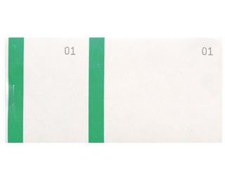 Bloc vendeur à bande couleur 100 feuillets double numérotage - Format 6 ,6x13,5 cm 