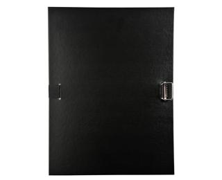 Chemise à sangle dos extensible avec rabat en pied et boucle à coulisseau cranté - polypropylène - Noir