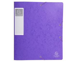 Boite de classement Cartobox Dos 60mm Carte lustrée - A4 - Violet