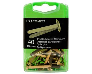 Caja de 40 Encuadernadores 30 mm - Sistemas de fijación - Oro
