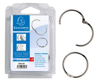 Blister de 10 anneaux articulés - Diamètre 38mm