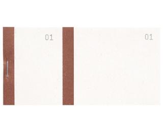 Bloc vendeur à bande couleur 100 feuillets double numérotage - Format 6 ,6x13,5 cm 