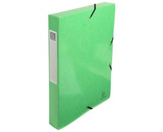 Archivbox, Colorspan-Karton 600g, Rückenbreite 40mm, 25x33cm für DIN A4, Iderama - Anisgrün