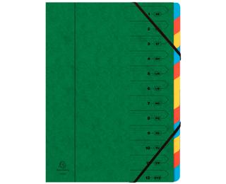 Clasificadores grapados en el lomo Con gomas, grapados - Tamaño: 24,5x32 cm para: A4 - Verde