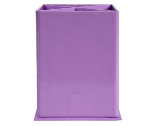 Quadratischer Stifteköcher, 4 Fächer, aus Karton, Serie Aquarel 