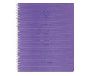 Agenda de bureau SAD 22S Linicolor 18.5 x 22.5 cm Semainier Septembre 2025 à Décembre 2026 - 16 mois - Couleurs assorties