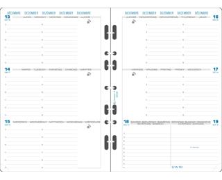 Recharge Exatime 21 - Semainier millésimé - Janvier à Décembre 2026