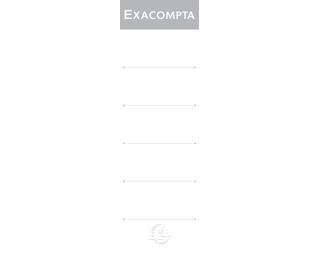 Exacompta Spine Labels for Lever Arch Files, 80mm spine - White