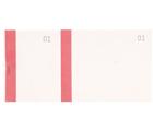 Bloc vendeur 100 feuillets à bande couleur numérotés de 1 à 100 - Format 66x135mm