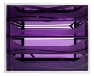 Module de classement Ecobox Linicolor 4 tiroirs - Violet