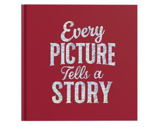 Album photos livre 30 pages noires Lettres - Rouge