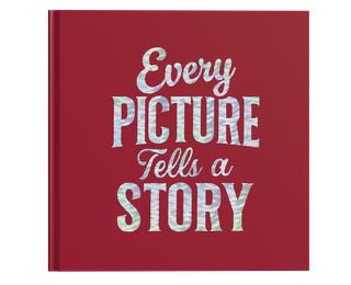 Album photos livre 30 pages noires Lettres - Rouge