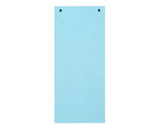 Paquet 100 fiches intercalaires horizontales unies perforées Forever - 105x240mm - Bleu clair