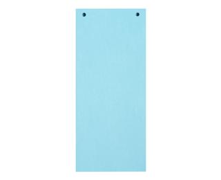 Paquet 100 fiches intercalaires horizontales unies perforées Forever - 105x240mm - Bleu clair