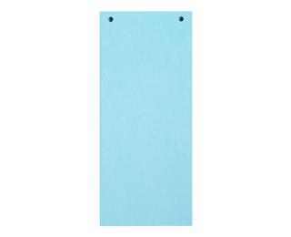 Paquet 100 fiches intercalaires horizontales unies perforées Forever - 105x240mm - Bleu clair