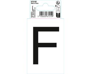 Autocollant PVC adhésif antidérapant lettre F - Noir