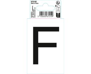 Autocollant PVC adhésif antidérapant lettre F - Noir