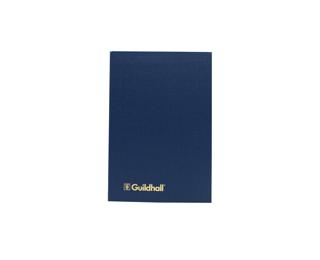 Exacompta Guildhall Account Book 298 x 203mm in Size, Hardback Vinyl Cover, 95gsm Ledger Quality Paper, Traditionally Sewn 6 Cash Columns - Blue