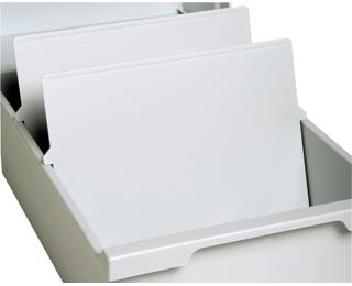 Trennplatte DIN A4 quer - Lichtgrau