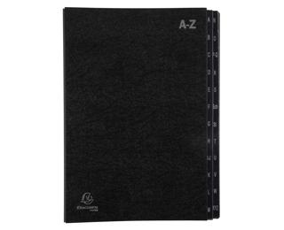 Trieur rigide Economique Ordonator 24 compartiments alphabétiques- 24x34cm - Noir