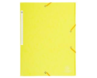 Chemise à élastiques Maxi capacity carte lustrée 425gm2 - A4 - Jaune citron